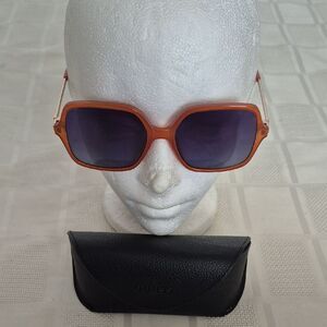 Guess Orange Sunglasses with Black Case